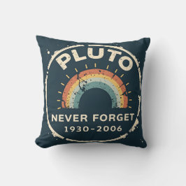 Pluto Nooit Vergeten 1930-2006 Retro Space Kussen