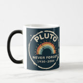 Pluto Nooit Vergeten 1930-2006  Retro Space Magische Mok (Links)