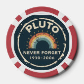 Pluto Nooit Vergeten 1930-2006  Retro Space Poker Chips (Achterkant)