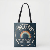 Pluto Nooit Vergeten 1930-2006 Retro Space Tote Bag (Voorkant)