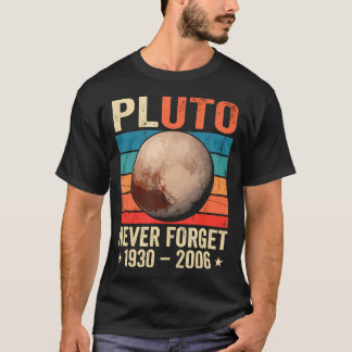 Pluto Nooit Vergeten 1930-2006 Zonnestelsel Planee T-shirt