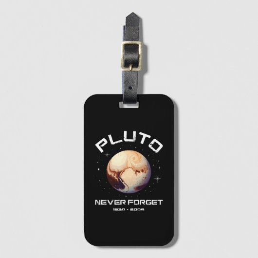 Pluto Nooit Vergeten Bagagelabel (Voorkant (verticaal))