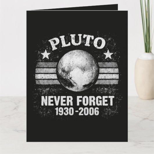 Pluto Nooit Vergeten Bedankkaart (Voorkant)