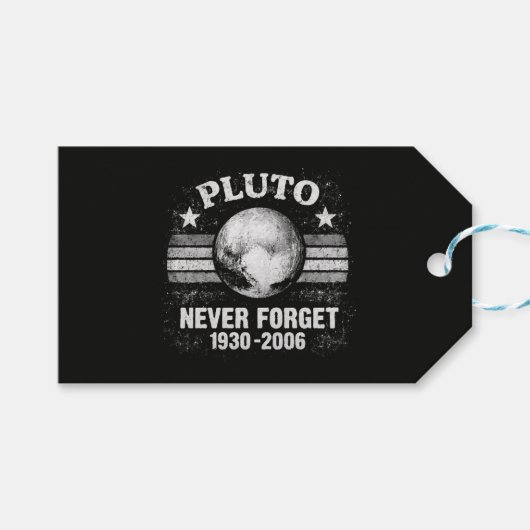 Pluto Nooit Vergeten Cadeaulabel (Voorkant (Horizontaal))