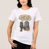 Pluto Nooit Vergeten Dwergplaneet Grappige Ruimte  Tri-Blend Shirt (Voorkant)