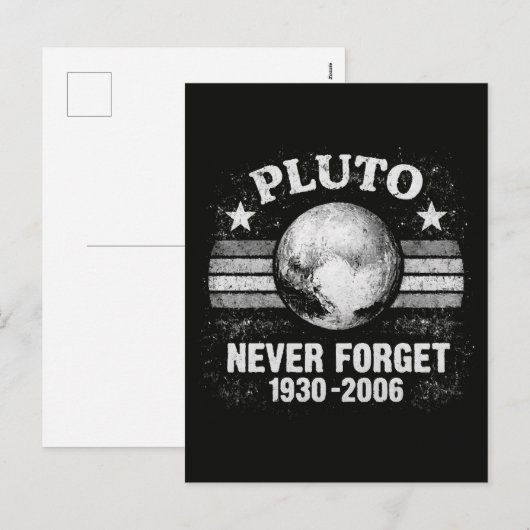 Pluto Nooit Vergeten Feestdagenkaart (Voorkant / Achterkant)