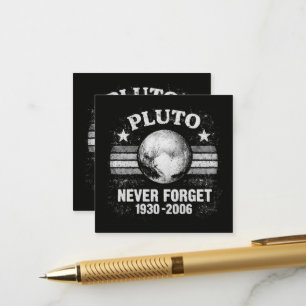 Pluto Nooit Vergeten Informatiekaartje