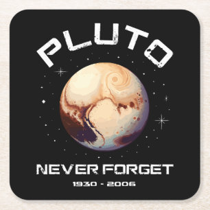 Pluto Nooit Vergeten Kartonnen Onderzetters