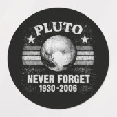 Pluto Nooit Vergeten Labels (Design 1)