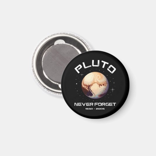 Pluto Nooit Vergeten Magneet (Voorkant / Achterkant)