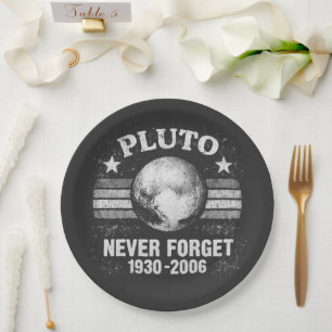 Pluto Nooit Vergeten Papieren Bordje