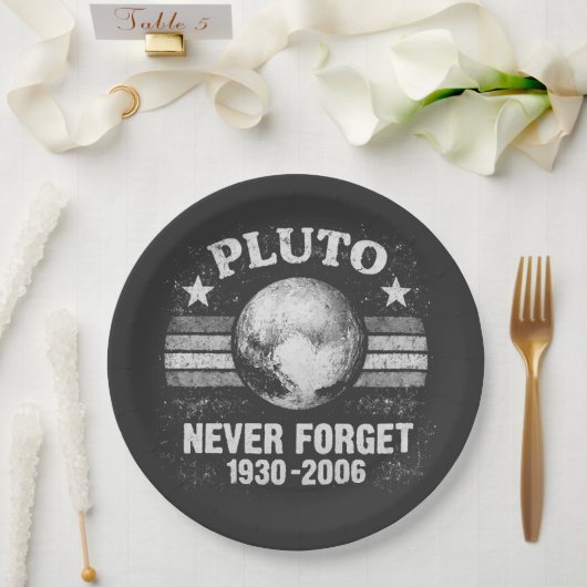 Pluto Nooit Vergeten Papieren Bordje (Huwelijk)