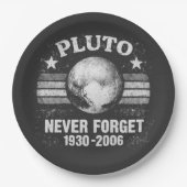 Pluto Nooit Vergeten Papieren Bordje (Voorkant)