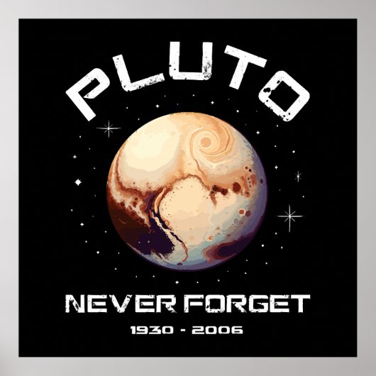 Pluto Nooit Vergeten Poster (Voorkant)