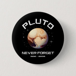 Pluto Nooit Vergeten Ronde Button 5,7 Cm