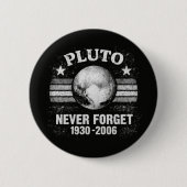 Pluto Nooit Vergeten Ronde Button 5,7 Cm (Voorkant)