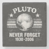 Pluto Nooit Vergeten Stenen Onderzetter (Voorkant)
