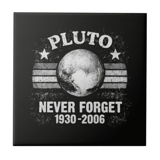 Pluto Nooit Vergeten Tegeltje (Voorkant)