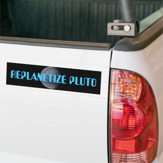 PLUTO NU VERANTWOORDEN!!!! BUMPERSTICKER (Op Truck)