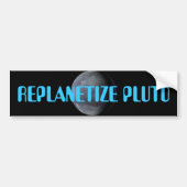 PLUTO NU VERANTWOORDEN!!!! BUMPERSTICKER (Voorkant)