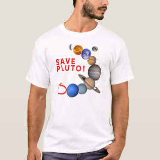 Pluto opslaan (Solar System) T-shirt