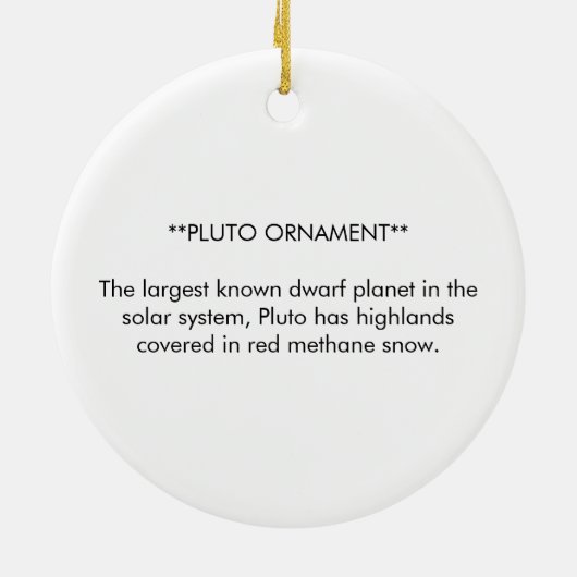 PLUTO-ORNAMENT KERAMISCH ORNAMENT (Achterkant)