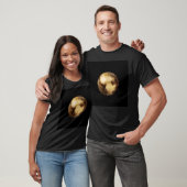 Pluto Planeet geschilderd in Waterverven T-shirt (Unisex)