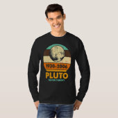 Pluto Planeet Nooit Vergeten Zonnestelsel Astronom T-shirt (Voorkant volledig)