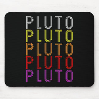 Pluto Planeet Retro Vintage Astronomie T-Shirt Muismat