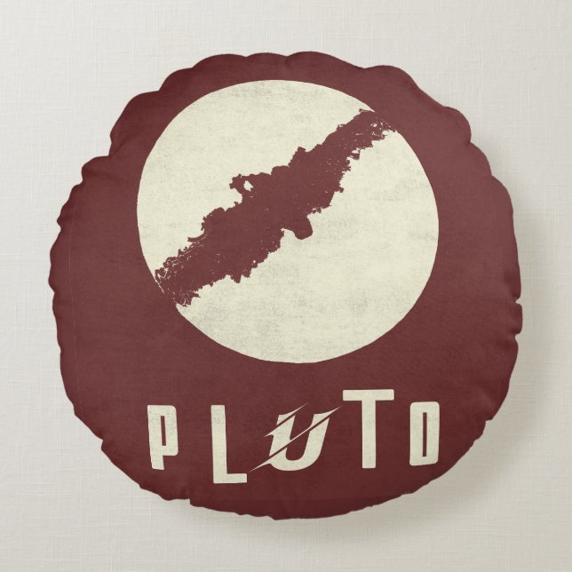 Pluto Planeet Ruimte Design Worp Kussen (Voorkant)