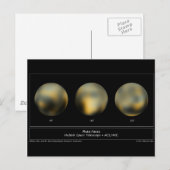 Pluto Planet Briefkaart (Voorkant / Achterkant)