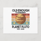 Pluto  Planet Galaxy Space Distress Briefkaart (Voorkant)
