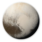 Pluto Planet Zonnestelsel Elegante Greige Schorpio Keramische Knop (Voorkant)