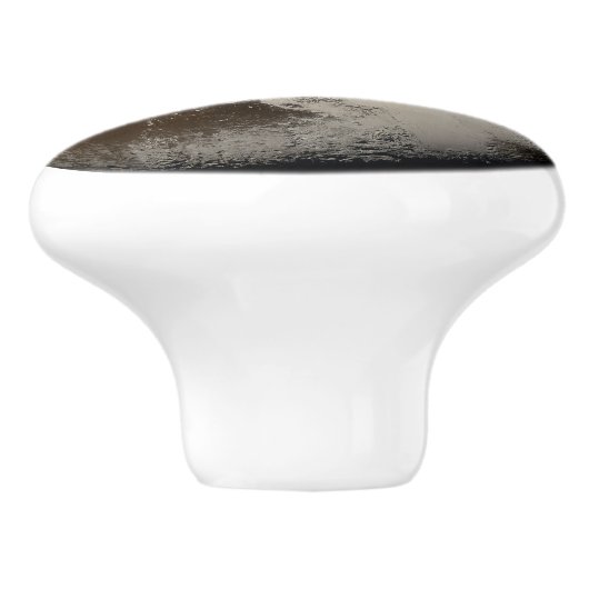 Pluto Planet Zonnestelsel Elegante Greige Schorpio Keramische Knop (Zijkant)