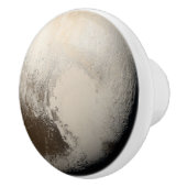 Pluto Planet Zonnestelsel Elegante Greige Schorpio Keramische Knop (Rechts)