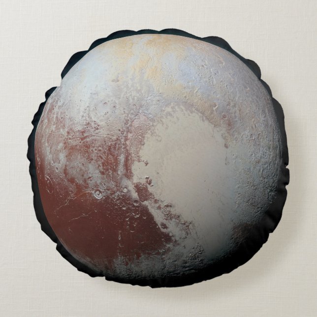 Pluto Rond Kussen (Voorkant)