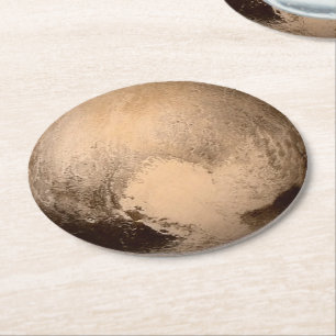 Pluto Ronde Kartonnen Onderzetter