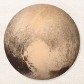 Pluto Ronde Kartonnen Onderzetter (Voorkant)