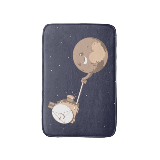 Pluto Selfie Badmat (Voorkant Verticaal)