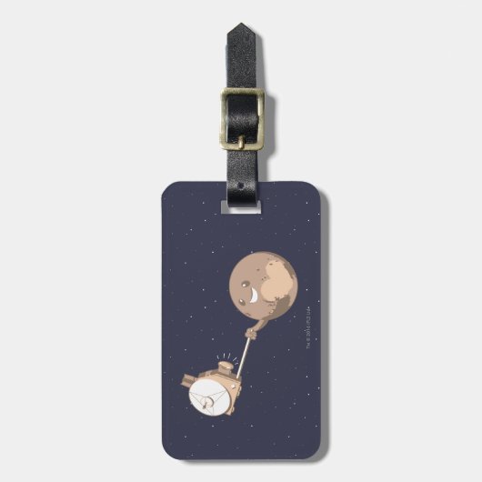 Pluto Selfie Bagagelabel (Voorkant verticaal)