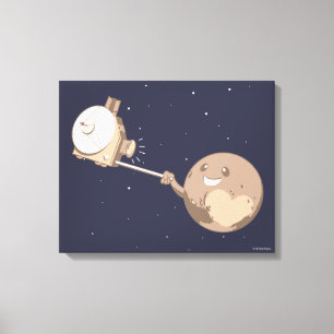 Pluto Selfie Canvas Afdruk