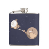 Pluto Selfie Heupfles (Voorkant)