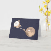 Pluto Selfie Kaart (Gele Bloem)