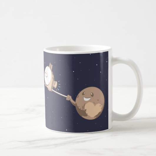 Pluto Selfie Koffiemok (Rechts)