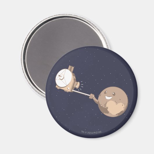 Pluto Selfie Magneet (Voorkant / Achterkant)
