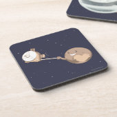 Pluto Selfie Onderzetter (Linkerzijde)