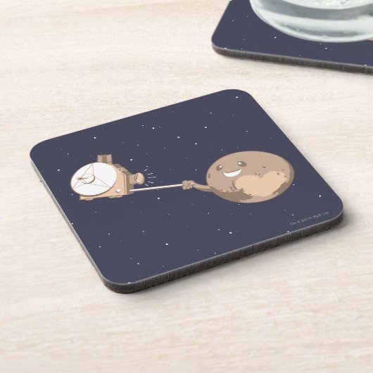 Pluto Selfie Onderzetter (Linkerzijde)