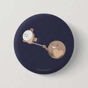 Pluto Selfie Ronde Button 5,7 Cm