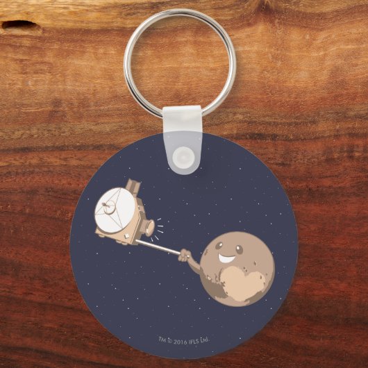 Pluto Selfie Sleutelhanger (Voorkant)