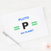 PLUTO-stickers (4) Ovale Sticker (Envelop)